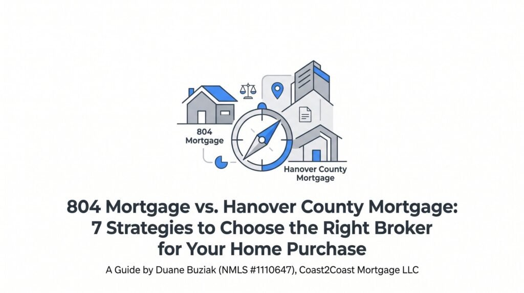 804 Mortgage vs. Hanover County Mortgage: 7 Strategies to Choose the Right Broker for Your Home Purchase